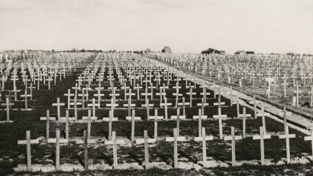 The Tyne Cot Cemetery in Passchendaele, Belgium.