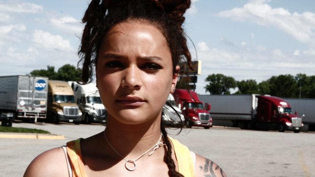 Discovered on a beach during spring break: Sasha Lane in <i>American Honey</i>.