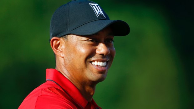 Tiger Woods says he's nervous because he thinks he's in the mix.