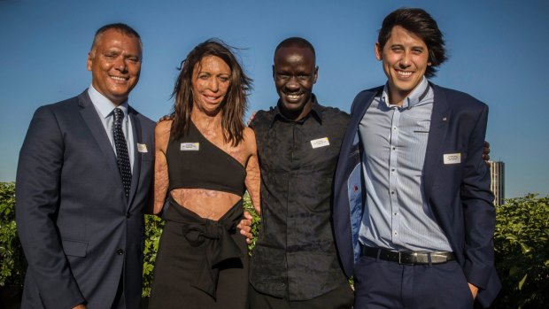 NSW Australian of the year Finalists Stan Grant, Turia Pitt, Deng Adut, Refugee and lawyer and Dr Jordan Nguuyen.