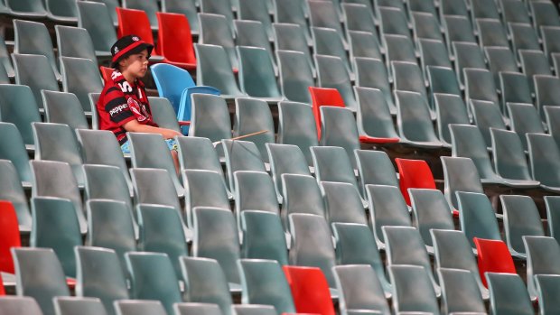 Sad sight: A-League clubs , administration and fans are hoping for an end to boycotts.