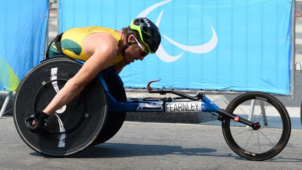 Marathon silver medallist Kurt Fearnley.