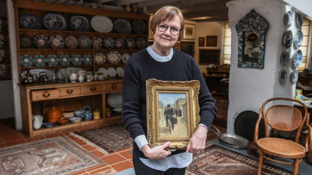 Kay Lanceley in the Surry Hills home she shared with artist husband Colin until he died in January.