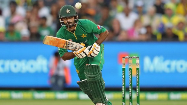Man of the match: Mohammad Hafeez on his way to a commanding 72 at the MCG on Sudnay.