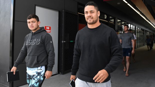 Number crunching: Titans officials and the NRL reportedly discussed the cost implication of Jarryd Hayne leaving the Gold Coast club.