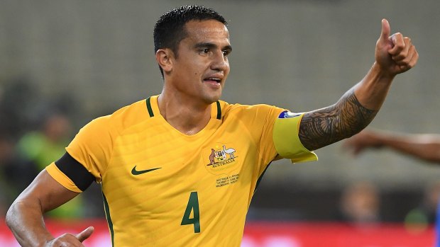 Starter's chance: Socceroos legend Tim Cahill is likely to start the World Cup play-off second leg against Syria.