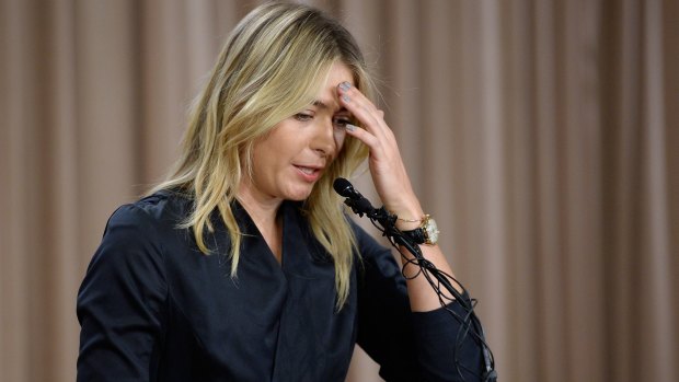 Maria Sharapova addresses the media regarding her failed drug test.