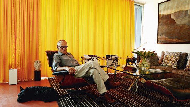 Interior designer George Freedman in his Surry Hills apartment.