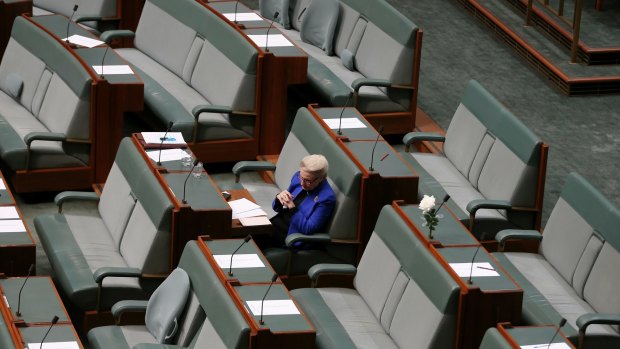 Bronwyn Bishop following her resignation as speaker.