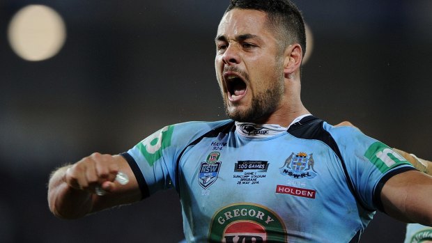 Back in blue: Jarryd Hayne is likely to figure in Laurie Daley's plans next year.