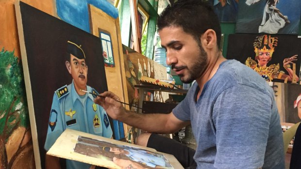 Rouhallah Series Abadi has taken over the art room in Kerobokan jail at Myuran Sukumaran's request.
