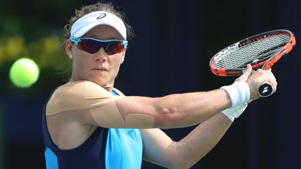 Samantha Stosur has lost at Indian Wells.