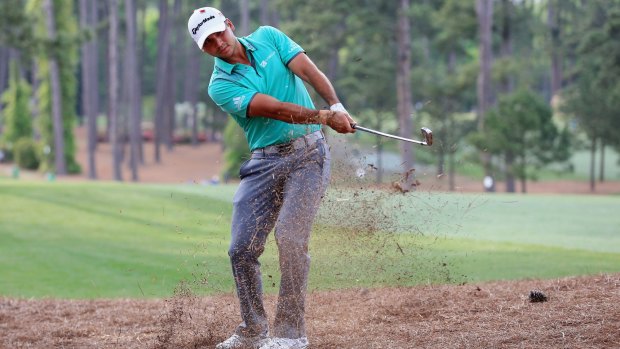 Injury curse: Jason Day in action during the final round of the Masters last year.