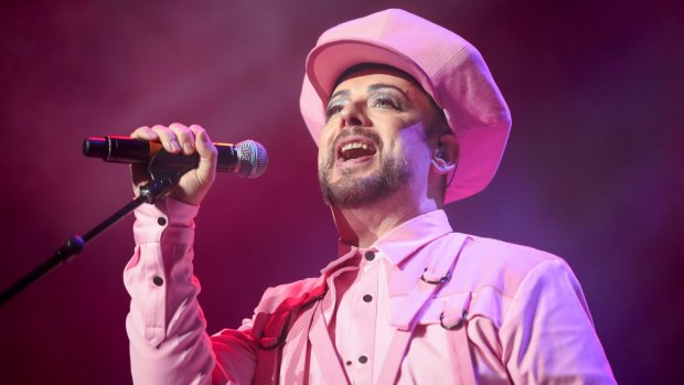 Boy George, performing at Rod Laver Arena in Melbourne last year.