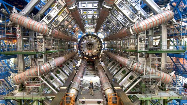The Large Hadron Collider is used to smash fast-moving particles into one another.