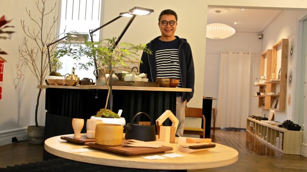 Owner Yew Kong Tham at Ginkgo Leaf wanted a store with well-designed contemporary Japanese products.