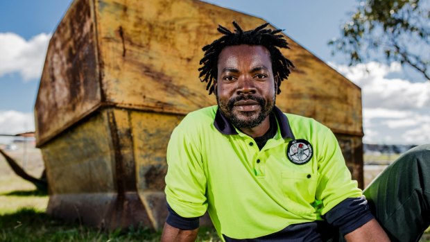 ACT Parks and Conservation's Service seasonal firefighter Rocky Simachila is using his skills learned in Africa to protect the Canberra community.