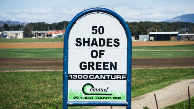 Always the one to capture the zeitgeist, Canturf had this corker of a sign in 2012, not long after the Fifty Shades of Grey potboiler was released.
