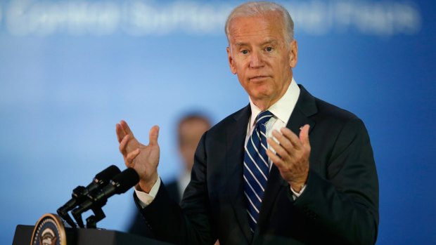 US Vice President Joe Biden speaks in Melbourne on Monday.