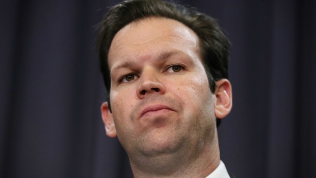 Senator Matt Canavan, the now ex-minister for resources and northern Australia, nominated for an Ernie for "blaming his mum".