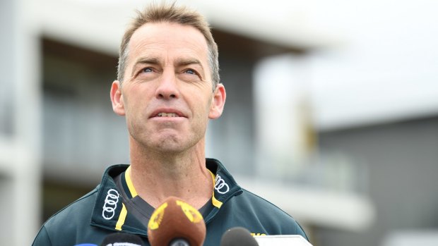 Hawthorn coach Alastair Clarkson invited the club to scrutinise his position after their bad start to the 2017 season.