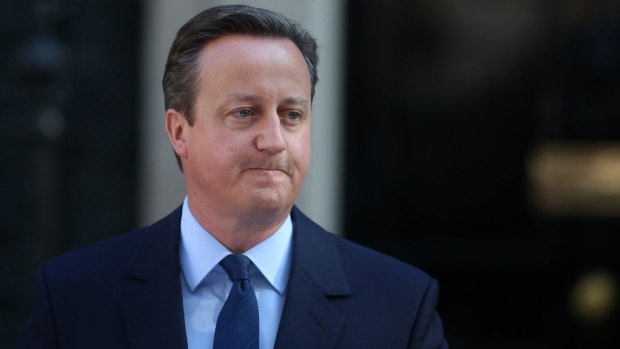Outgoing British PM David Cameron