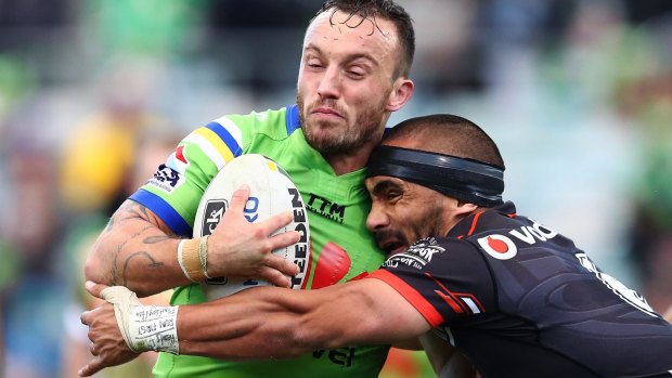 Josh Hodgson says the Raiders need to stay calm as the final whistle approaches.