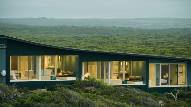 The spectacular setting of Southern Ocean Lodge, Kangaroo Island.