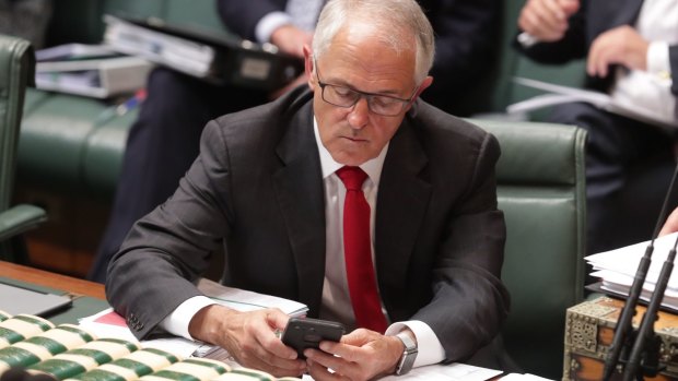 Prime Minister Malcolm Turnbull checks "senators" in Airtasker.