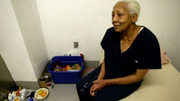 Doris Payne, then 75, during a previous spell in jail in Las Vegas in 2005.  