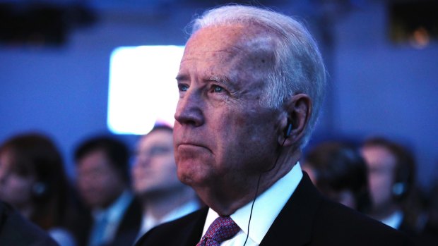 US Vice President Joe Biden at the opening plenary session of the World Economic Forum in Davos.