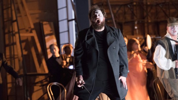 Tour de force: British tenor Allan Clayton in the title role of Hamlet.
