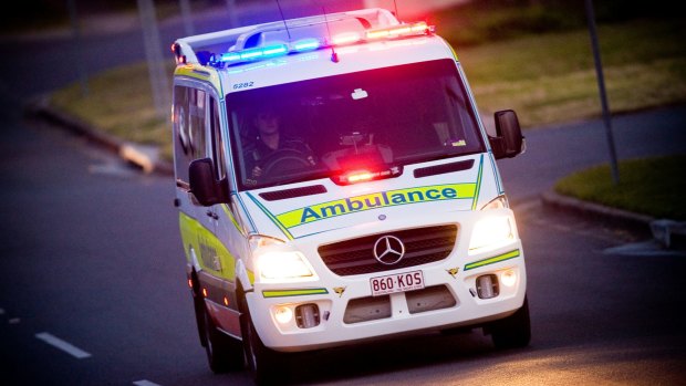 A pedestrian is in a serious condition after being struck by a ute in Annerley.