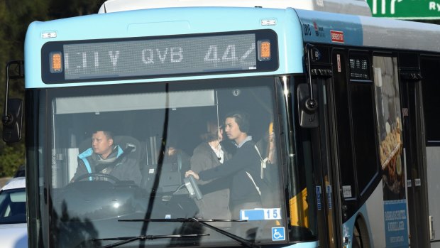 Not happy, Gladys: Sydney buses strike against semi-privatisation of the inner west bus network. 