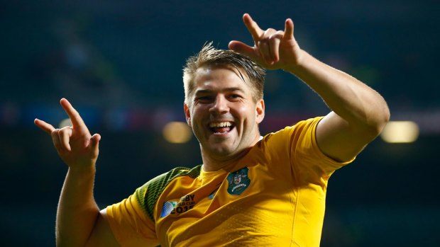 Winging it: Drew Mitchell is just three tries short of the World Cup record held by former All Black Jonah Lomu and South African Bryan Habana.