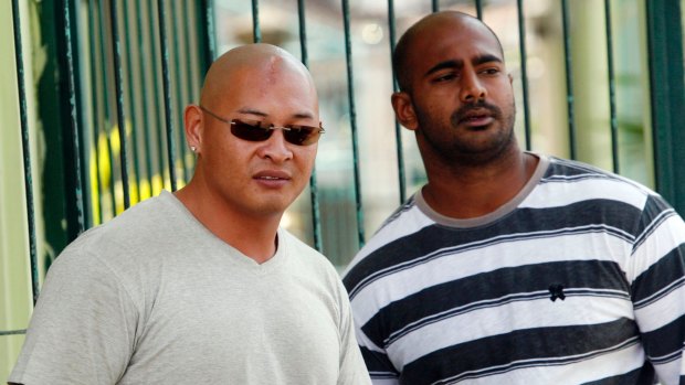 Andrew Chan, left, with Myuran Sukumaran  inside Kerobokan prison in 2011. 