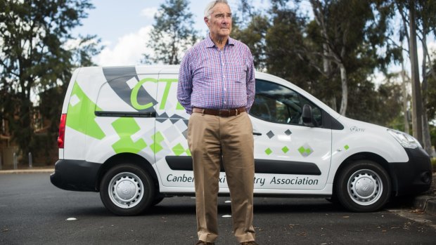 Chairman of the Canberra Taxi Industry Association, John McKeough: exploring legal action.