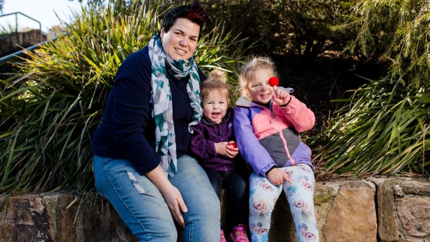 Also at the launch of Red Nose Day on Wednesday was Rivett mum Candy van Poppel and her children Isla, 22 months, and Maddie, 4. She lost her son Millan in 2010 when he was stillborn at 39 weeks and she started seeing a Red Nose counsellor soon after.