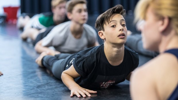 Alessio Mammone during rehearsals for Lord of the Flies.
