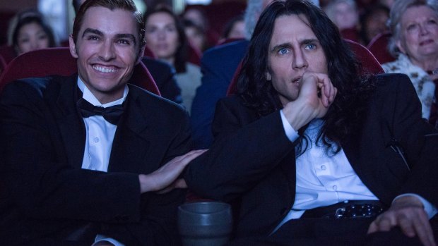 Dave Franco (left) as Greg Sestero and James Franco as Tommy Wiseau.