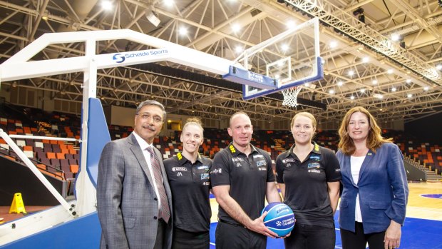 The Canberra Capitals have shifted their home games to a new court at the National Convention Centre.