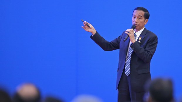 Hoping to ride the tech boom: Indonesian President Joko Widodo in March.