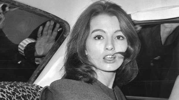Christine Keeler, the model at the centre of the Profumo Affair, a scandal that rocked the English political establishment in 1963.