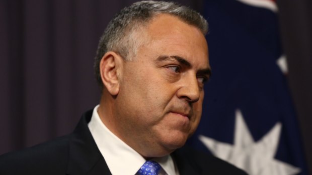 Treasurer Joe Hockey responds to Malcolm Turnbull's leadership challenge on Monday.