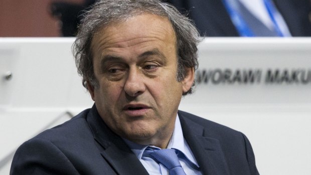 Out of the running: Michel Platini.