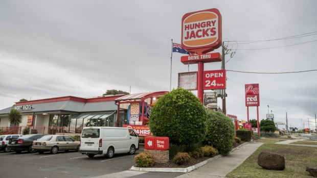 Hourly pay at Hungry Jack's is barely above the award, with no provision for penalties and lower casual loadings.  