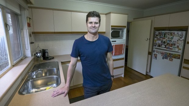 Shane Hills, founder of Koko Black chocolates, in the kitchen of his Templestowe home this year. 
