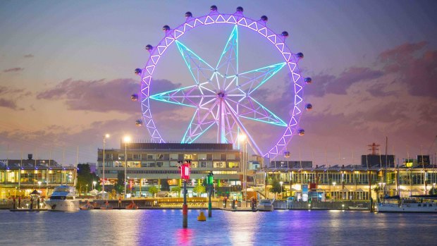 Turning one: The Melbourne Star Observation Wheel.