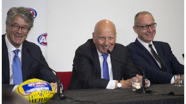 It's all smiles as the new AFL broadcast rights deal retains many of the same-old restrictions for footy fans wanting to watch their team every week.