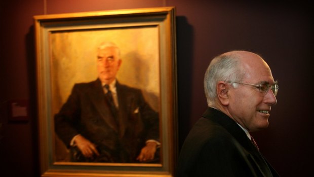 John Howard at the opening the Prime Ministers Centre at Old Parliament House.